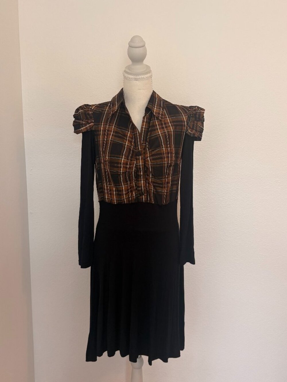 Euro Brand Monella Vagabonda twofer knit dress.